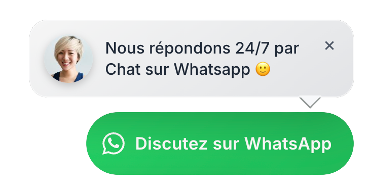 Aperçu du widget WhatsApp Cougee